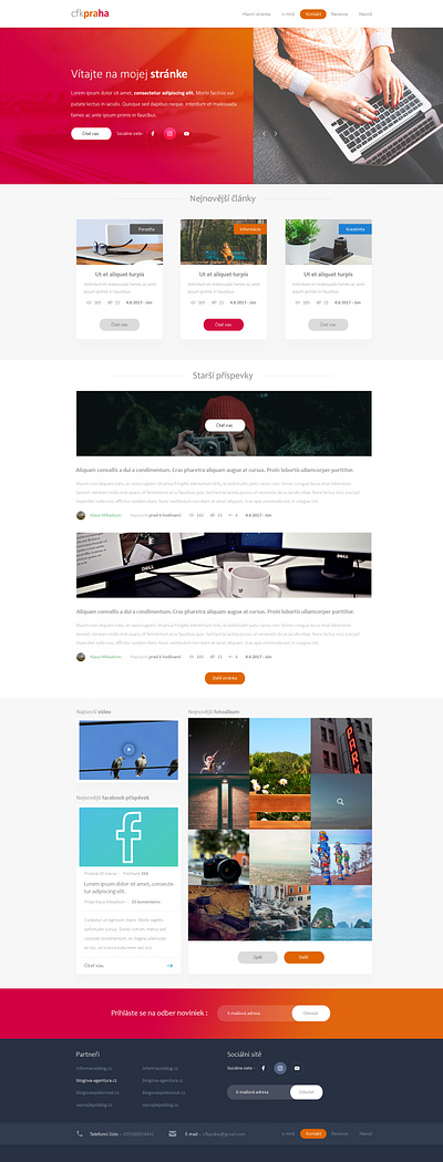 CFKPraha Webdesign design ui