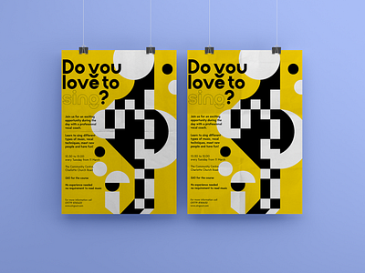 Do you love to sing? design graphic design illustration music poster poster singing