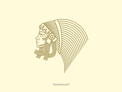 Beautiful Tribal Woman Logo aztec beautiful beauty branding ethnic fashion girl graphic design icon identity logo tribal tribe vector woman