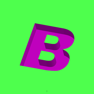 B 3d adobe art artwork creative creativity design illustration illustrator letter lettering photoshop