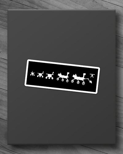 Mars Rover Family sticker