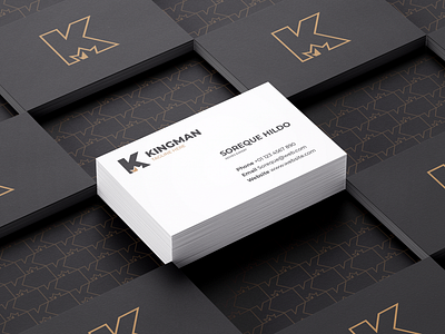 Business Cards Mockup for K + Crown Logo brand brand identity branding design crown design elegant indrawijay k king letter k logo logo design logodesign logodesigner logomark logos mark minimalist simple symbol