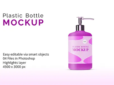 Plastic Bottle Mockup bottle branding design free mockup plastic psd mockup template design