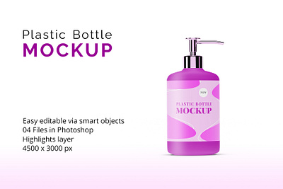 Plastic Bottle Mockup bottle branding design free mockup plastic psd mockup template design