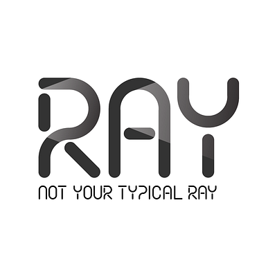 Ray Logo design flat light logo modern shadow vector