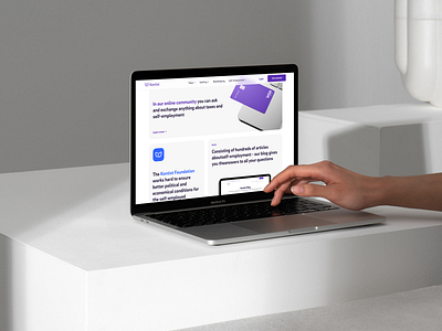 Kontist Website fintech minimal ui ux website