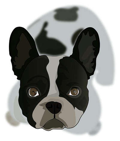 Puggy Puppy animal dog illustration vector