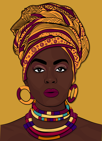 GELE face illustration potrait vector