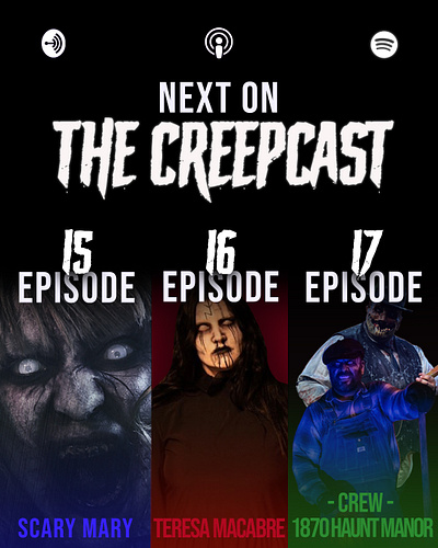 Creepcast - Podcast Promo design instagram podcast promo