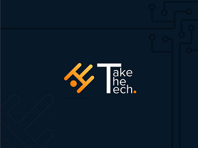 Take the tech logo abstract logo branding business design digital digital agency fire icon illustration logo minimal service provider startup branding take the tech tech logo technology template vector web