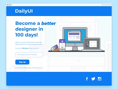 DailyUI 100 DailyUI Landing Page affinity photo affinityphoto dailyui dailyui 100 design figma graphic design landing page ui uidesign uxdesign