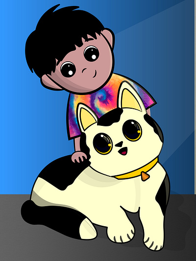 Bidemi and Jojo. children childrens book flat illustration vector