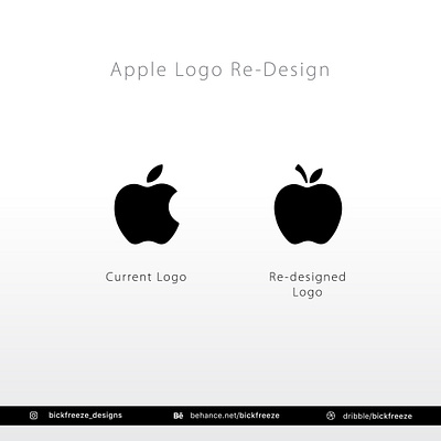 Apple logo Re-design Concept logo logo redesign logodesign rebranding redesign