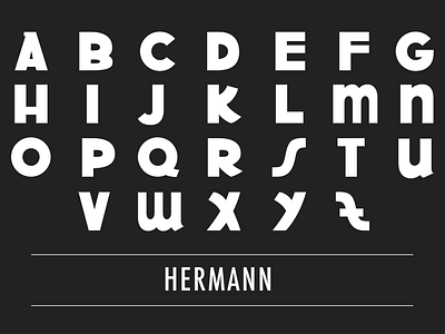 Hermann art deco font graphic design typeface typeface specimen typography