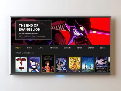 Daily UI 025: TV App daily 100 challenge daily ui daily ui 025 dailyui dailyuichallenge smart tv tv app ui