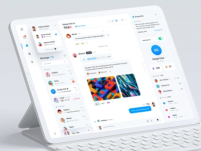 Messenger Dashboard app design chat clean dashboard illustration manage managment messenger mobile mockup team trend ui uiux ux