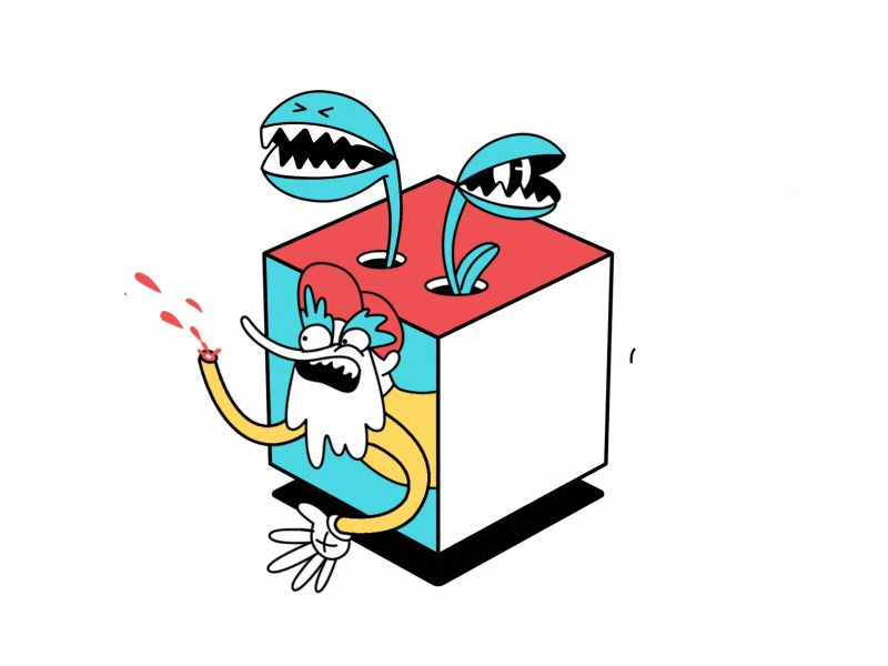 Cubes animation character