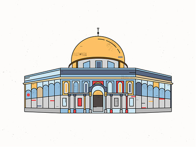 Al Aqsa Building adobe illustrator architecture building buildings colour illustration design flatillustration illustration illustrator texture vector vector art vector illustration vectorart