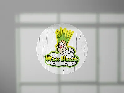 Wax Heads Sticker Design brand identity branding design flat flat design flat illustration graphicdesign icon illustration logo logodesign logotype sticker design