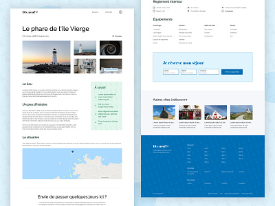 Dix-neuf - Lodge details brittany design details page figma ui website website design