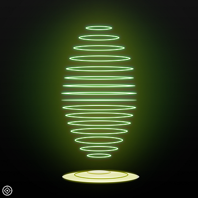 Day 12 Glow 1 50minutes alien dailychallenge design figma figmadesign glow glow in the dark illustration minimal neon rings vector vectorart