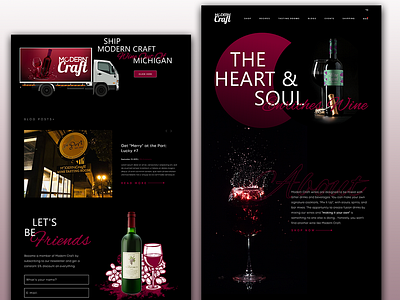 Modern Craft - Website Design branding design typography ui uiux ux vector web design website wordpress