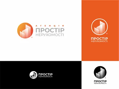 Logo for a real estate agency SPACE OF REAL ESTATE brand branding bright design logo realtor round