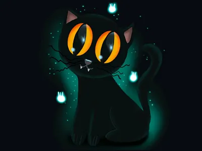 Cat art digital art digital illustration digital painting drawing halloween hellodribbble icon illustration illustration art illustrator logo sketch