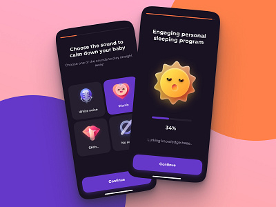 Baby sleep app app app design concept design ios mobile typography ui uidesign ux