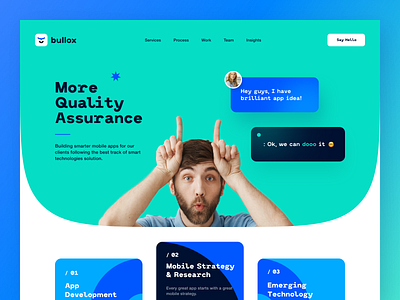 Bullox Website interface product service startup ui ux web website