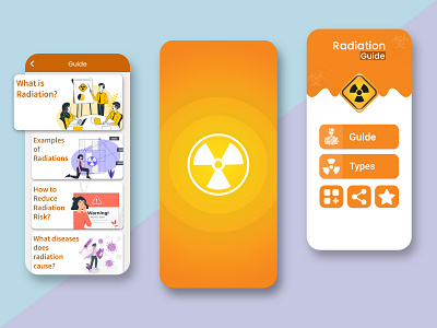 Radiation Guide App Ui Design app app design app ui app ui design app ui kit design guide mobile mobile app mobile app design mobile design mobile ui radiation trend trendy design ui uidesign uiux