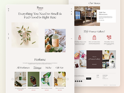France Gallery - Website Design & Development branding commercial design development minimal perfume typography ui ux web web design website website design wordpress wp