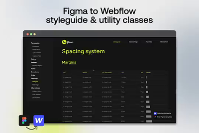 8xFlow – figma to webflow styleguide & utility classes design system figma styleguide ui utility classes webflow
