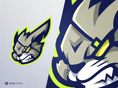 Rabbit animal brand company esport general head illustration logo logoesport mascot rabbit vector