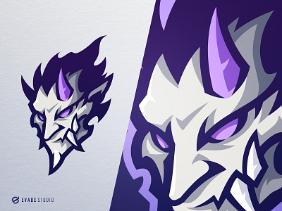 Oni brand company esport general head illustration japanese art logo logoesport mascot oni vector