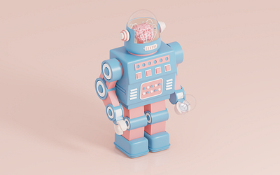 Robot 3d 3d art 3d artist 3d illustrator animation blender blender 3d illustration illustrator isometric render