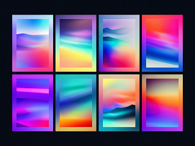 Generated Gradients abstract abstract art agrib ai art collection colorful colors curves curvy digital generated generative gradient gradients poster prints smooth waves wavy