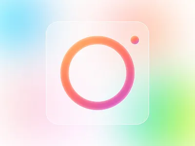 Instagram Logo app app icon brand branding camera color icon icons illustration instagram ios iphone lens logo typography ui ux vector