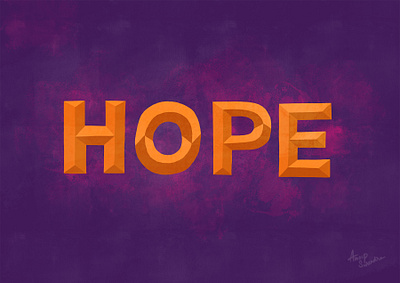 Hope! digital hope lettering procreate procreateart