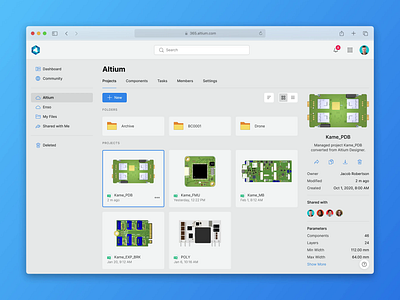 A365 Workspace Rethinking figma interface pcb product design ui ux viewer workspace