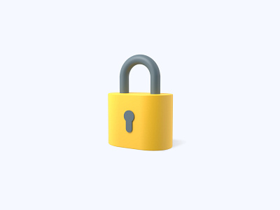 Padlock 3D icon 3d 3d art 3d artist 3d design 3d designer 3d icon 3d icons 3d modeling freebie freebies icon illustration lock padlock ui