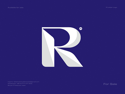 R Logo brand mark branding clean design flat icon logo logo design logo designer mark minimal minimalist modern modern logo r r letter r letter logo symbol trademark vector