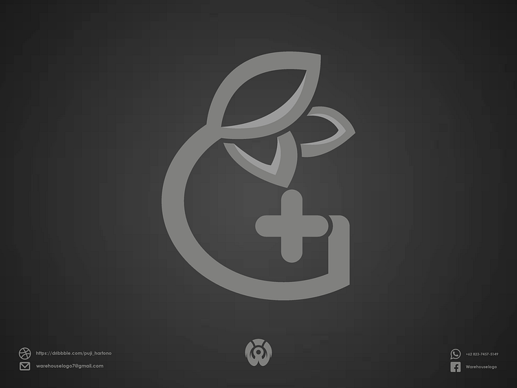 g + health + leaf logo design template by warehouse_logo on Dribbble