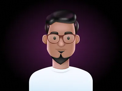 Self portrait in Figma 3d fake3d figma illustration selfportrait