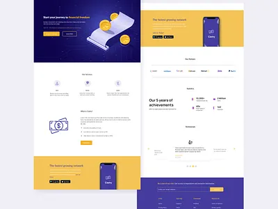 Fintech Website figmadesign fintech landing page design ui design uiuxdesign website design