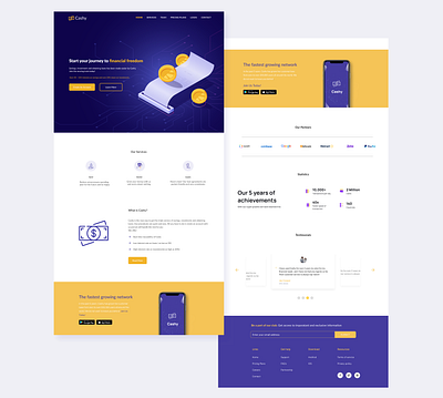 Fintech Website figmadesign fintech landing page design ui design uiuxdesign website design