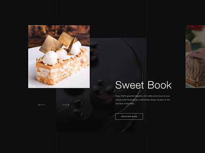 Riviera House Hotel Sweet Book composition hotel slider sweets typography ui webdesign website