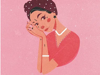 Girl illustration vector