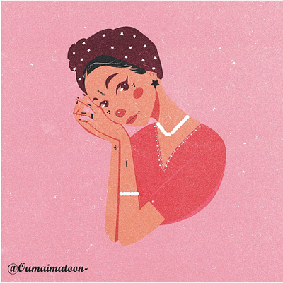 Girl illustration vector