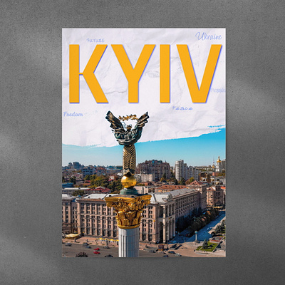 Travel Poster Kyiv, Ukraine city of love travel travel poster upqode webdesign